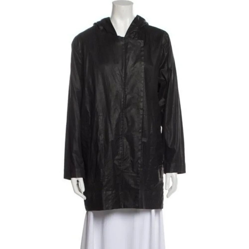 Helmut Lang Waxed Parka Trench Coat Size M